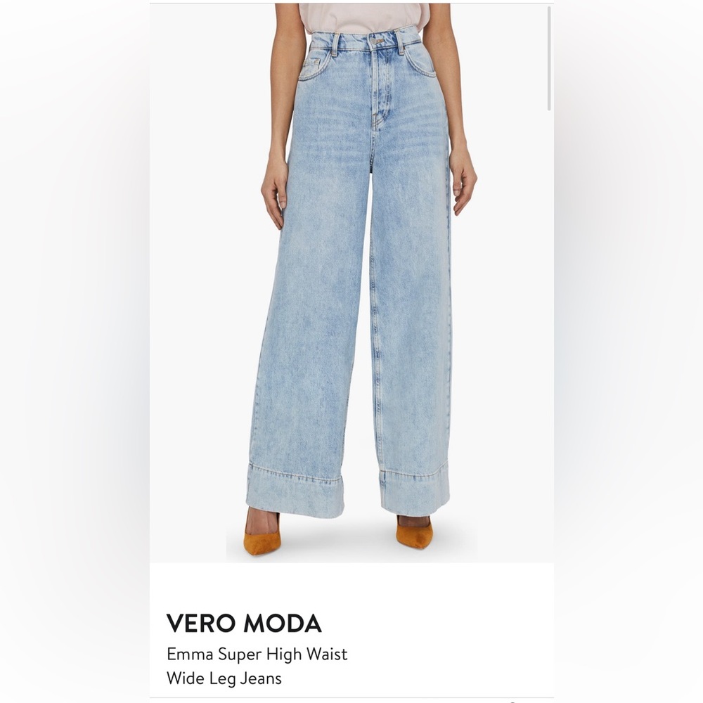 VERO MODA Emma Super High Waist Wide Leg Jeans